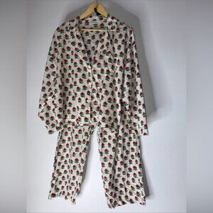 Rhode berto pajamas set in floral print size large